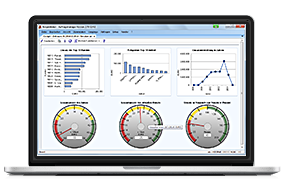 Screenshot Auftragsmanager Cockpit Dashboard