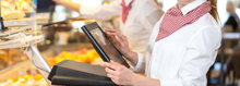 Registrierkasse in Bäckerei