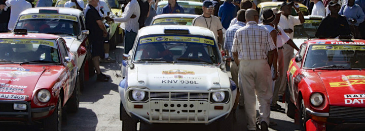 Startaufstellung East African Safari Classic Rally