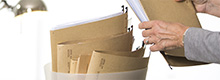 De-Mail Logo auf Bildschirm