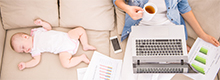 homeoffice mit Baby