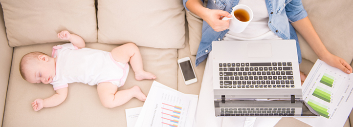 homeoffice mit Baby