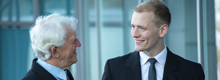 Junger und älterer Mann