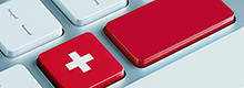 Tastatur mit Schweiz-Symbol